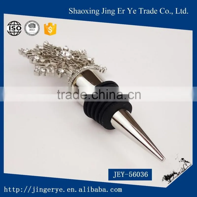 Metal wine bottle stopper for decoration