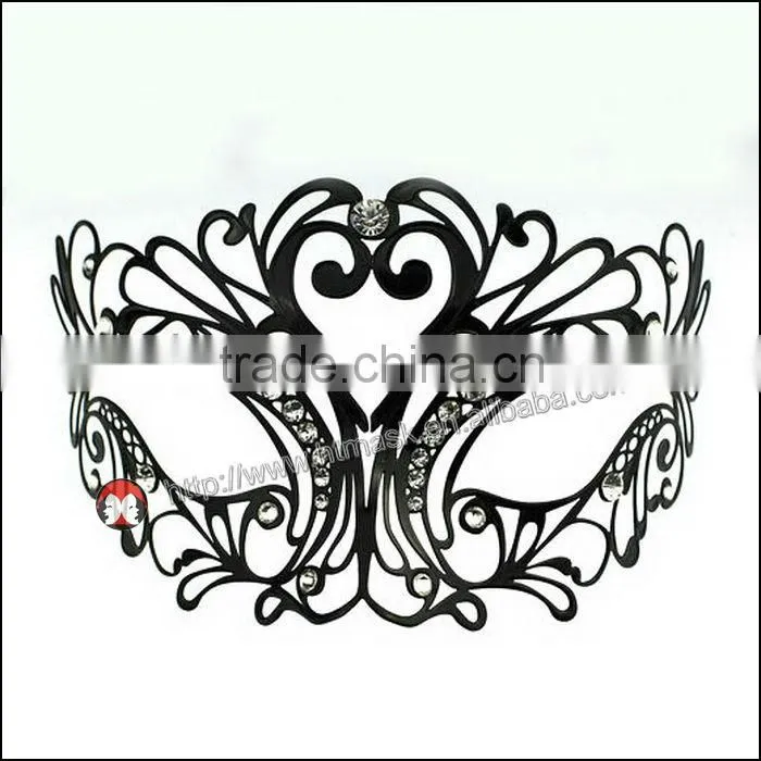 mode damen-maske farbe kristall maske elegante metall laser charmante prinzessin mask
