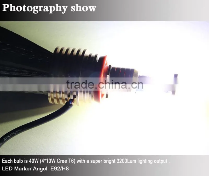 Error Free high power h8 led c.ree 80w led angel eyes
