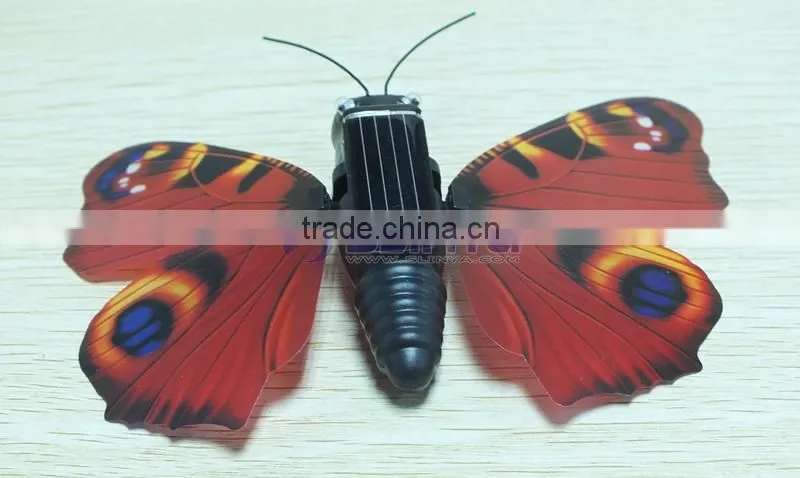 Inner Motor Drive Keep Butterfly Fan Color Wing Flying Best Solar Insect Beast Toys