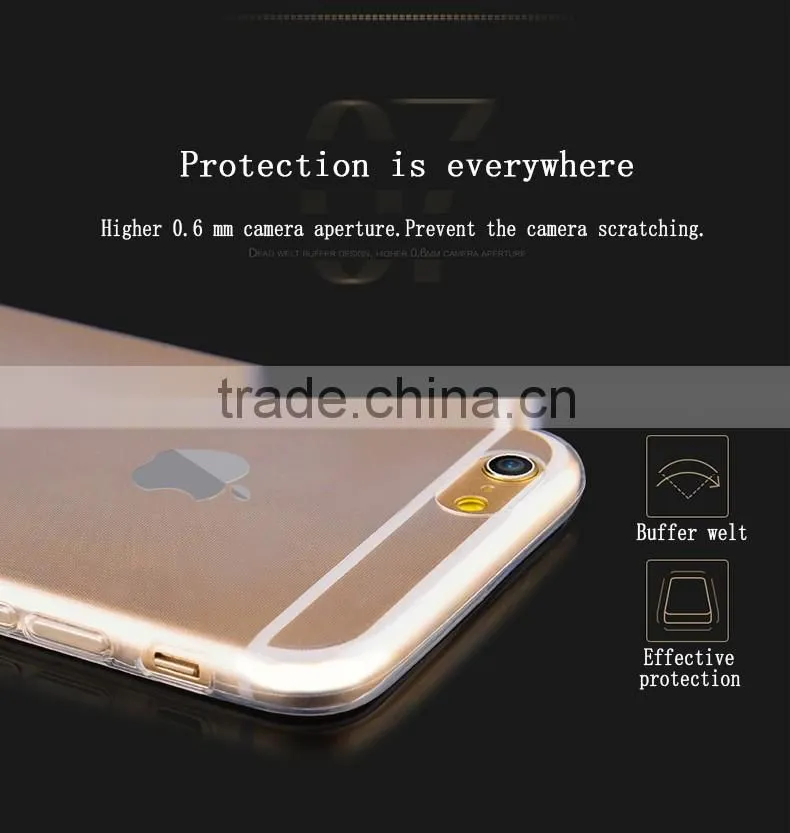 Clear tpu case silicone smartphone 0.33mm tpu case free sample custom phone cases for samsung galaxy s6 edge plus cover