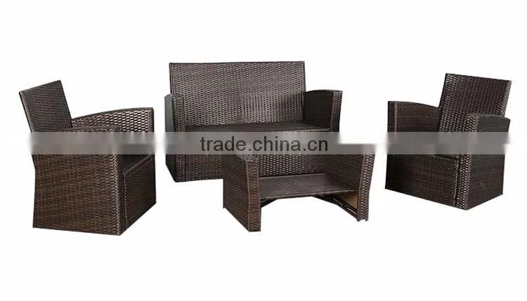 Wholesale Rattan Wicker Furniture Patio Garden Luxury Retro Outdoor Rattan Furniture