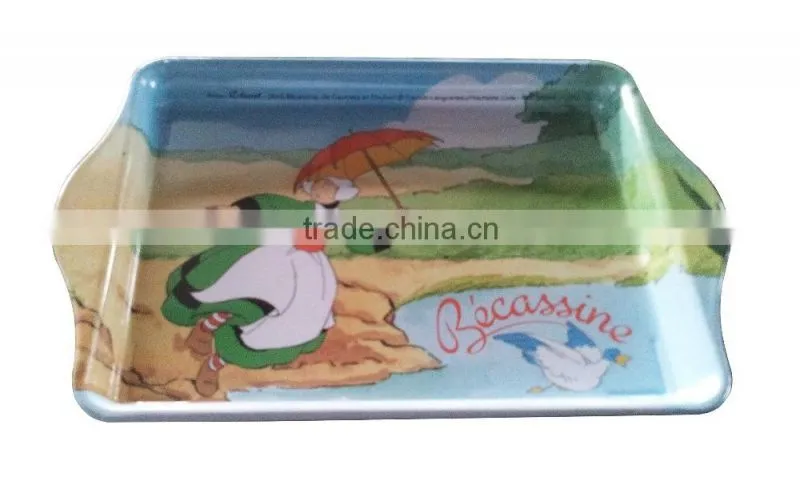 rectangular tin tray fancy serving trays
