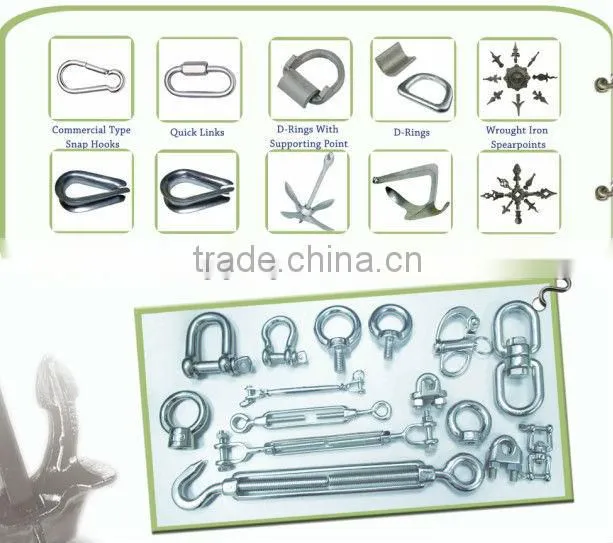 high quality stainless steel pear shaped quick link