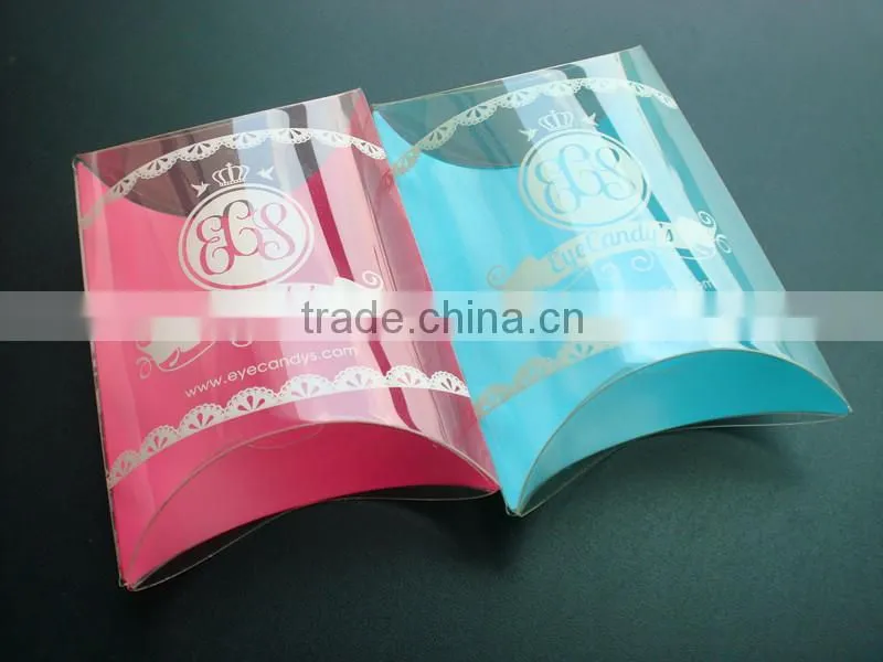 small clear plastic PET pillow box