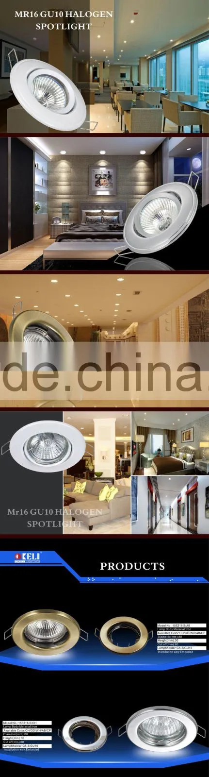 GU10 MR16 halogen stage light Iron 50w led stage light