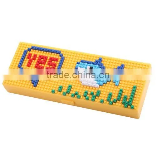 Newly brand blocks pencil box,unbreakable pencil boxes, pencil box, plastic pencil box, multi-function pencil box for kids