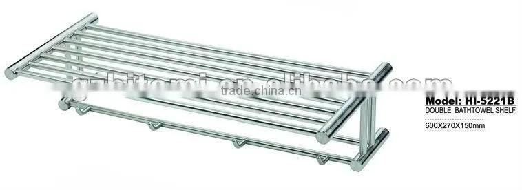 stainless steel bathroom towel shelf HI-5221B