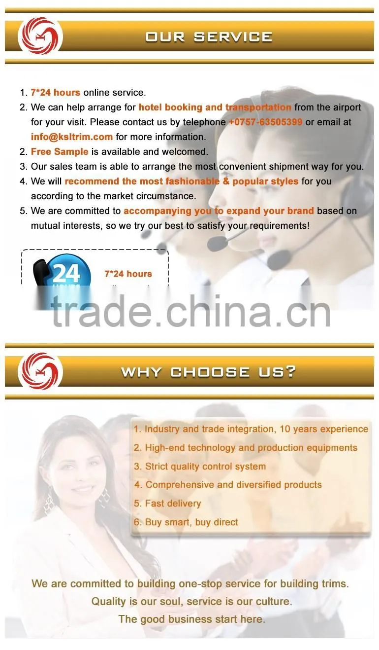 High end market floor accessories PVC expansion joint for floor