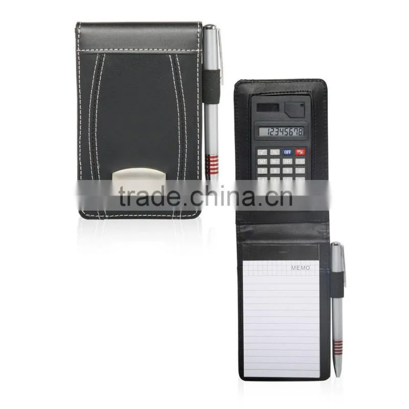 New Custom Handmade Leather Calculator Notepad with Pen