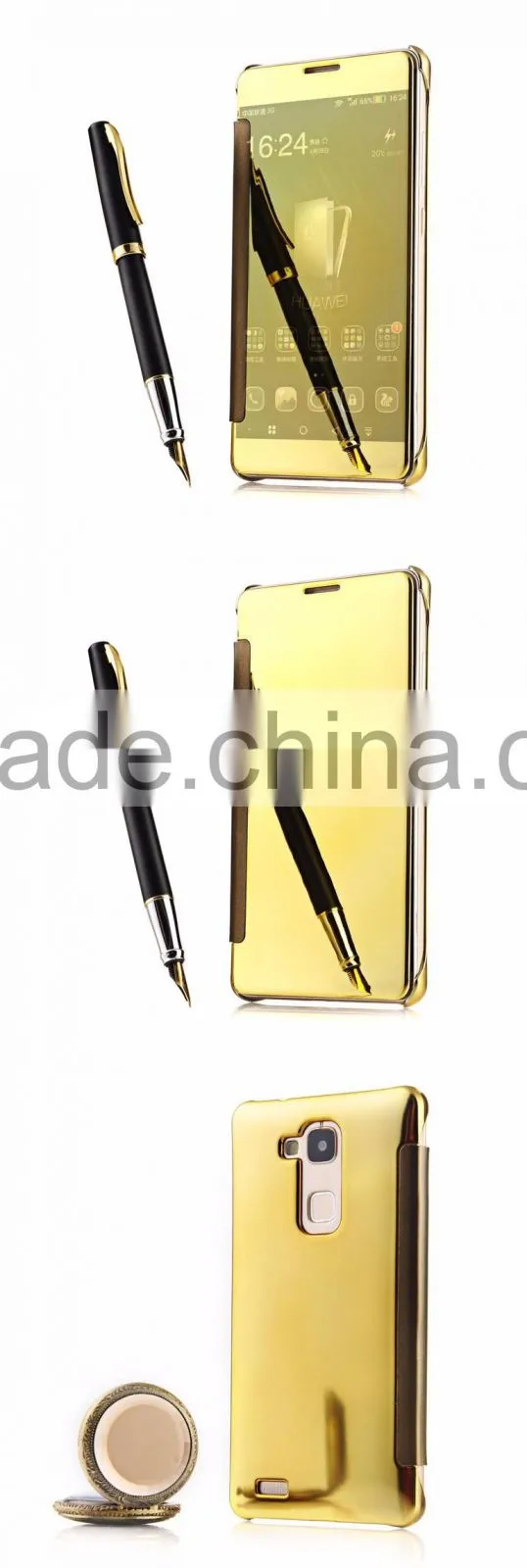 Keno alibaba china mirror flip case cover for huawei mate 7