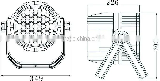 48* 3w outdoor LED PAR