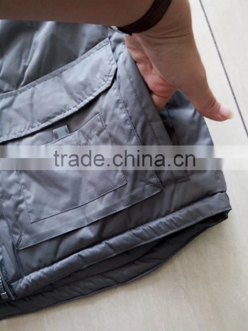 100% polyester work vest uniform fleece lining with pockets for men wholesale