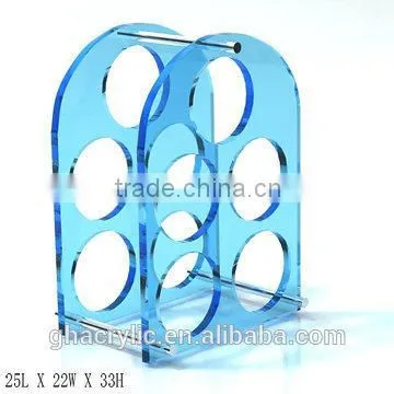 GH-RZ255 Hot sell and high quality acrylic wine display rack, Shatterproof acrylic display rack