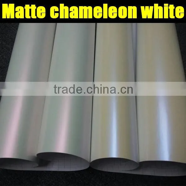 Popular Matte chameleon pearl white to purple with air bubble