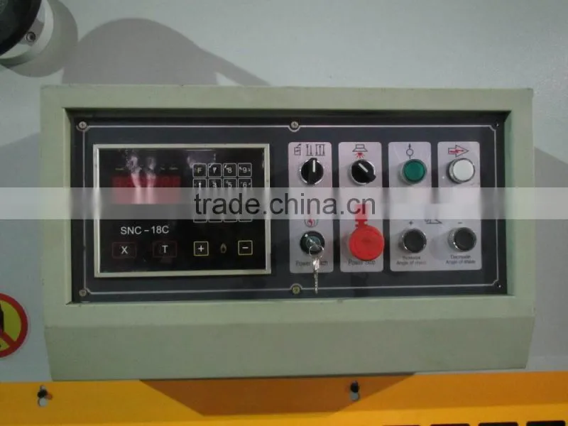 World top brand Nanjing QC12Y cnc metal sheet shear equipment with highest quality