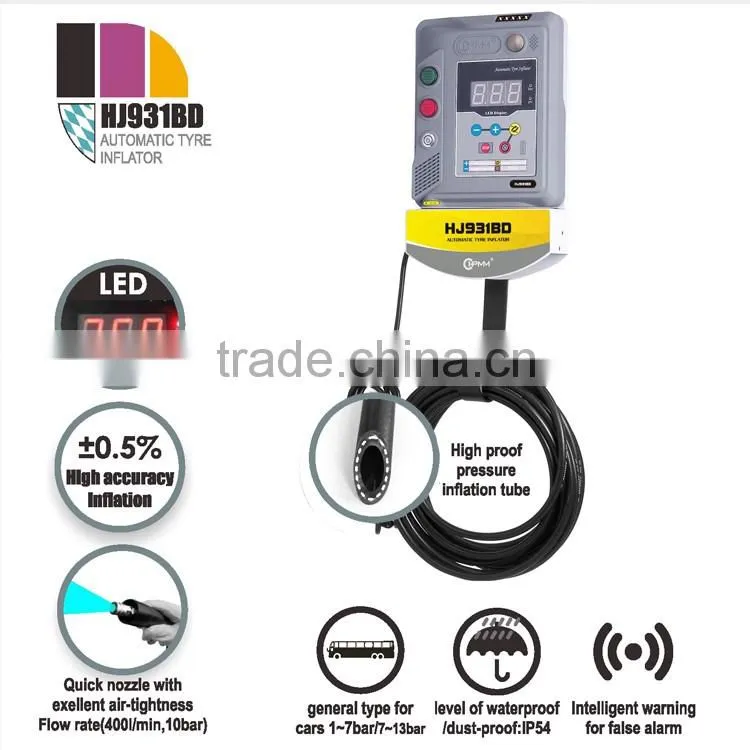 HPMM HJ931BD Full Automatic Car Truck Tire Air Inflator LED Display Wall Mounted(CE)