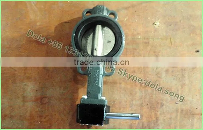 BV-DS0132 standard wafer EPDM liner butterfly valve
