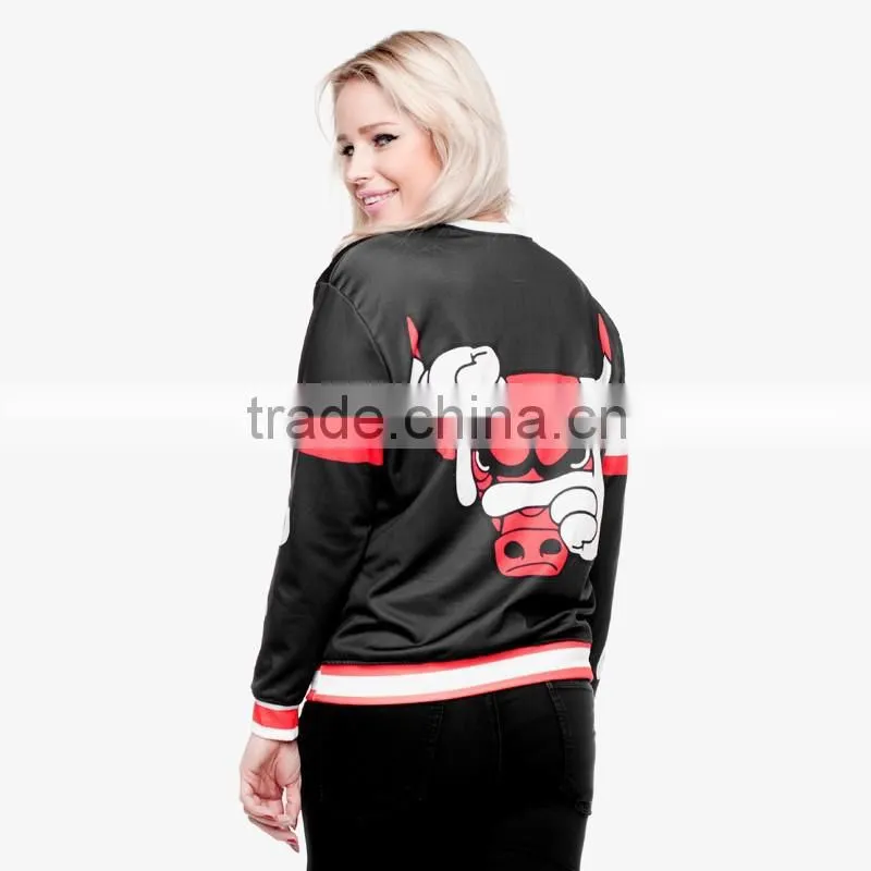 fashion angry bull high quality 3d digital print fullprint crewneck sweatshirt spring autumn unisex custom oversized pullover