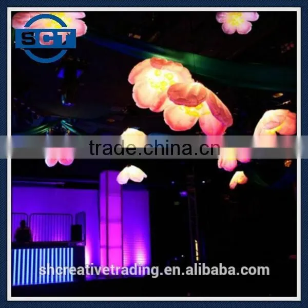 Inflatables LED Pink Flower Decorations