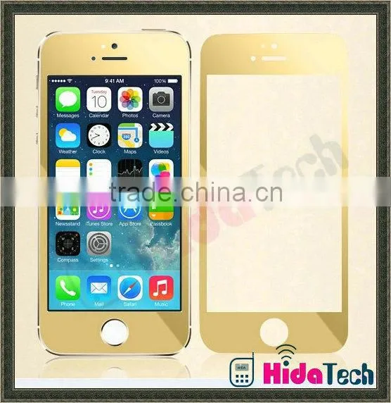 purple color tempered glass screen protector for apple iphone