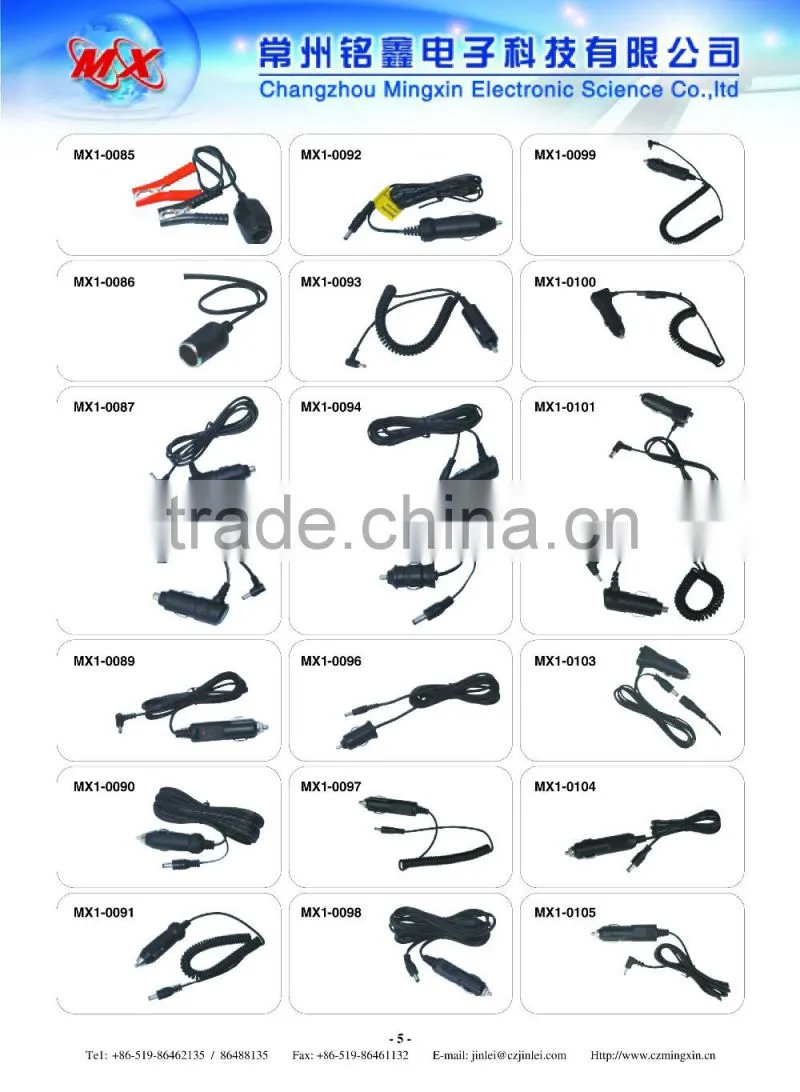 High quality Alligator clips test leads with female socket /Battery clip test leads