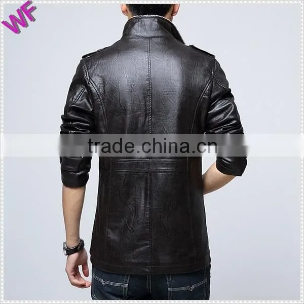 Custom Hight Quality European Mens Genuine Leather Jacket