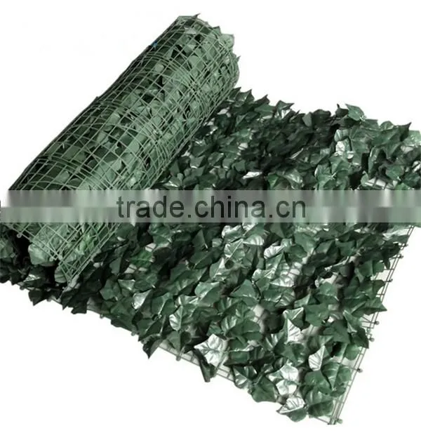 apple green faux Single Sided Privacy Fence Screen leaf hedge