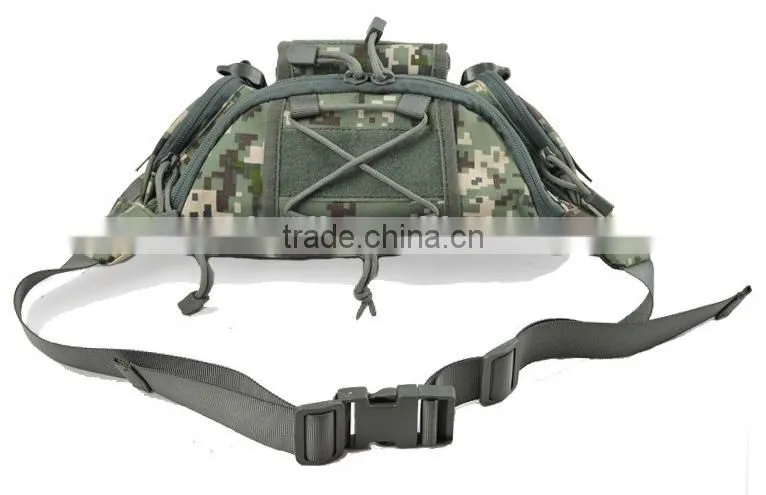 Outdoor sport camouflage waterproof tactical military waist bag