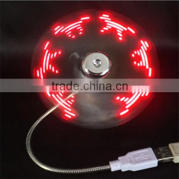 plastic printing logo usb led fan