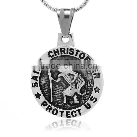 Wholesale Two Tone Silver Gold Stainless Steel Fashion Christ Cross Religious Jewelry Mens Crucifix Jesus Pendant For Rosary
