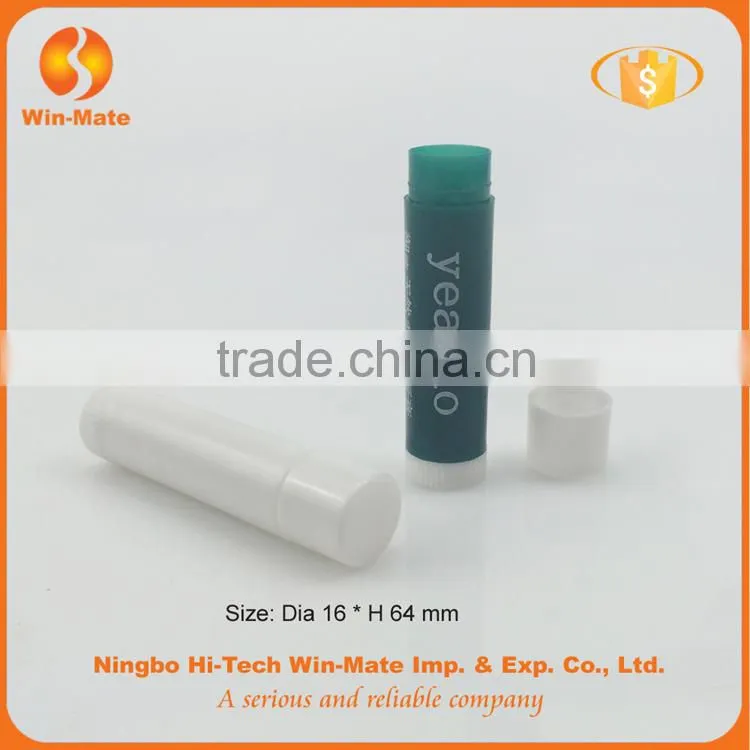 factory wholesale plastic round lip balm packaging