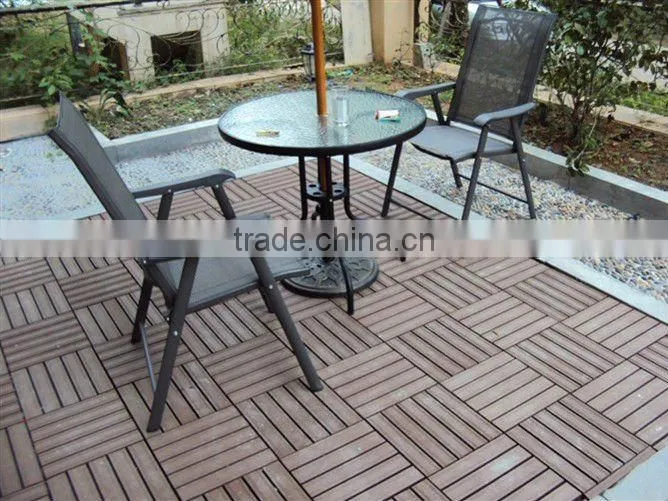 high quality outdoor wpc DIY decking 300mm*300mmClip Free