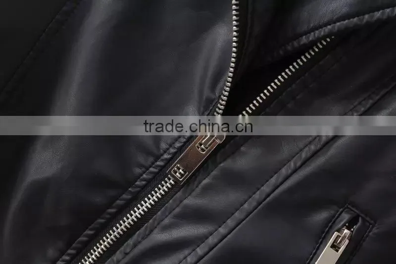 lovely jacket ,2014 china new design pu leather jacket for women