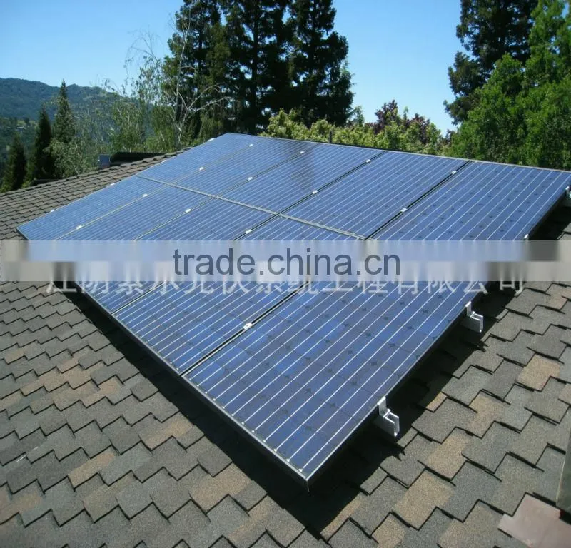 high quality asphalt roof bracket solar power system solar kit