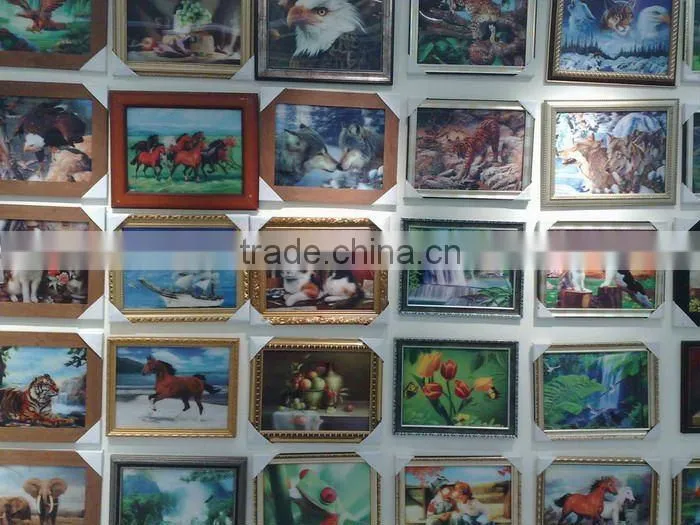 3D frame picture of bridge 3D lenticular framed wall photo for home decoration