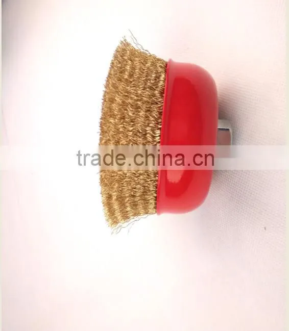 crimped wire cup brush, diameter 125mm or 5"