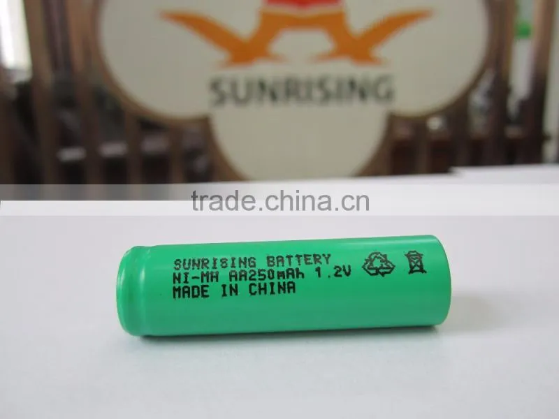 AA 250mAh 1.2 V Quanlity Rechargeable Battery NI-MH 1.2V Rechargeable 2A Battery Baterias Bateria