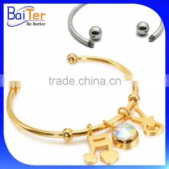 Hotsale Fashion Mens Silver Stainless Steel Handcuff Bracelet Wholesale