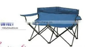 Folding Double Camping Chair -- 2 Person Flodable, Hand Carry