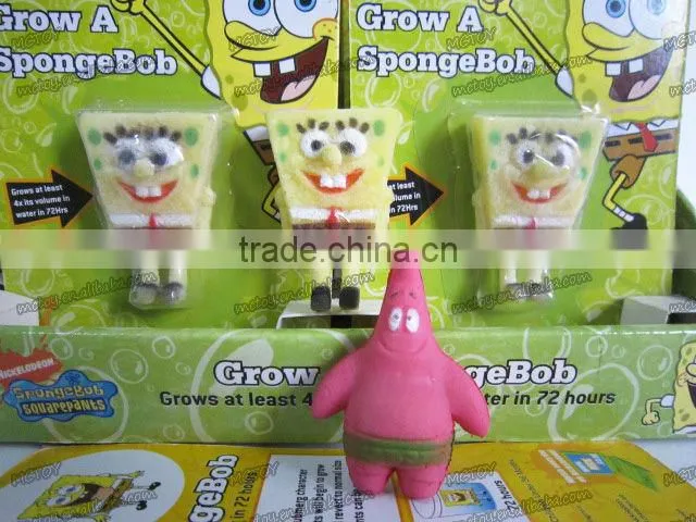 Magic Spongebob growing sponge toys in water growing patrick toy patrick star for baby fun magic growing sponge