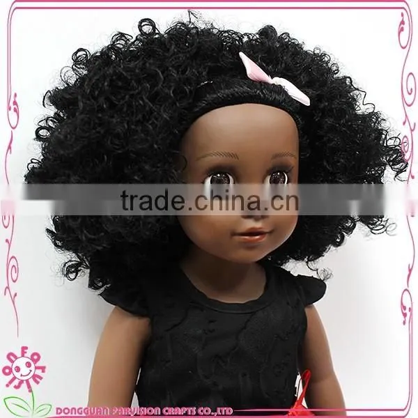 18 Inch Brown Black Vinyl Fashion Dolls