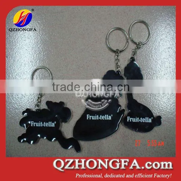Promotional PVC Key Ring 3D Soft Printing Key Chain