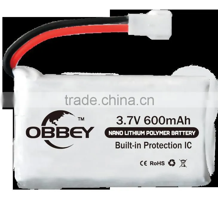 LiPo battery 3.7v 600mAh rechargeable li-ion battery 3.7v li-ion polymer
