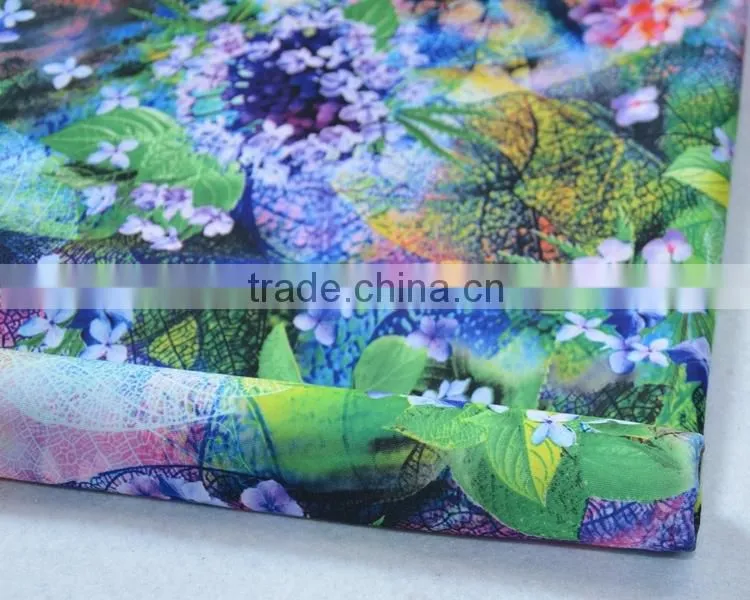 Jiufan Textile Hot Sale Digital Printed 100% Polyester Scuba Fabric for Women Cloths