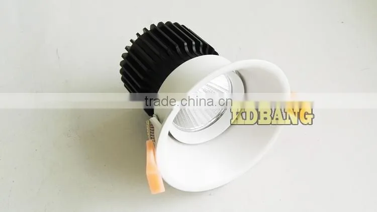 Beam angle 15 degree ceramic cob 12w led downlight for 3 years warranty