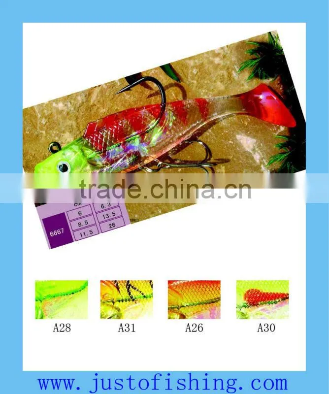 9+ years wholesaler Hirun fishing lures top quality 3D eyes soft saltwater soft plastic fishing lures 6664
