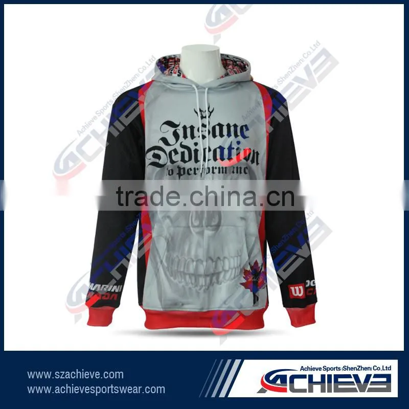 Custome design sublimation Long sleeves High quality hoodies