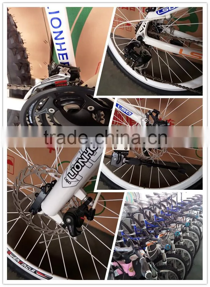 26'' aluminum alloy Mountain Bicycle With Suspension china factory