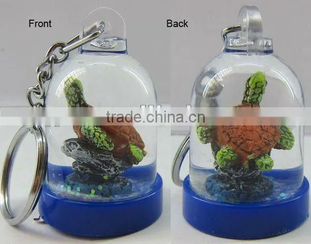 Goldfish Acrylic Keychain snow globe